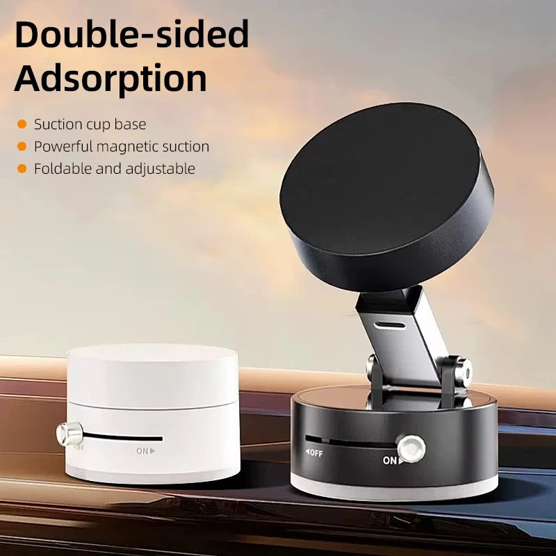 Suction Cup Magnetic For Magsafe Phone Holder Vacuum Suction Desktop Stand Car Bracket Portable Adjustable Angle Lazy Kickstand
